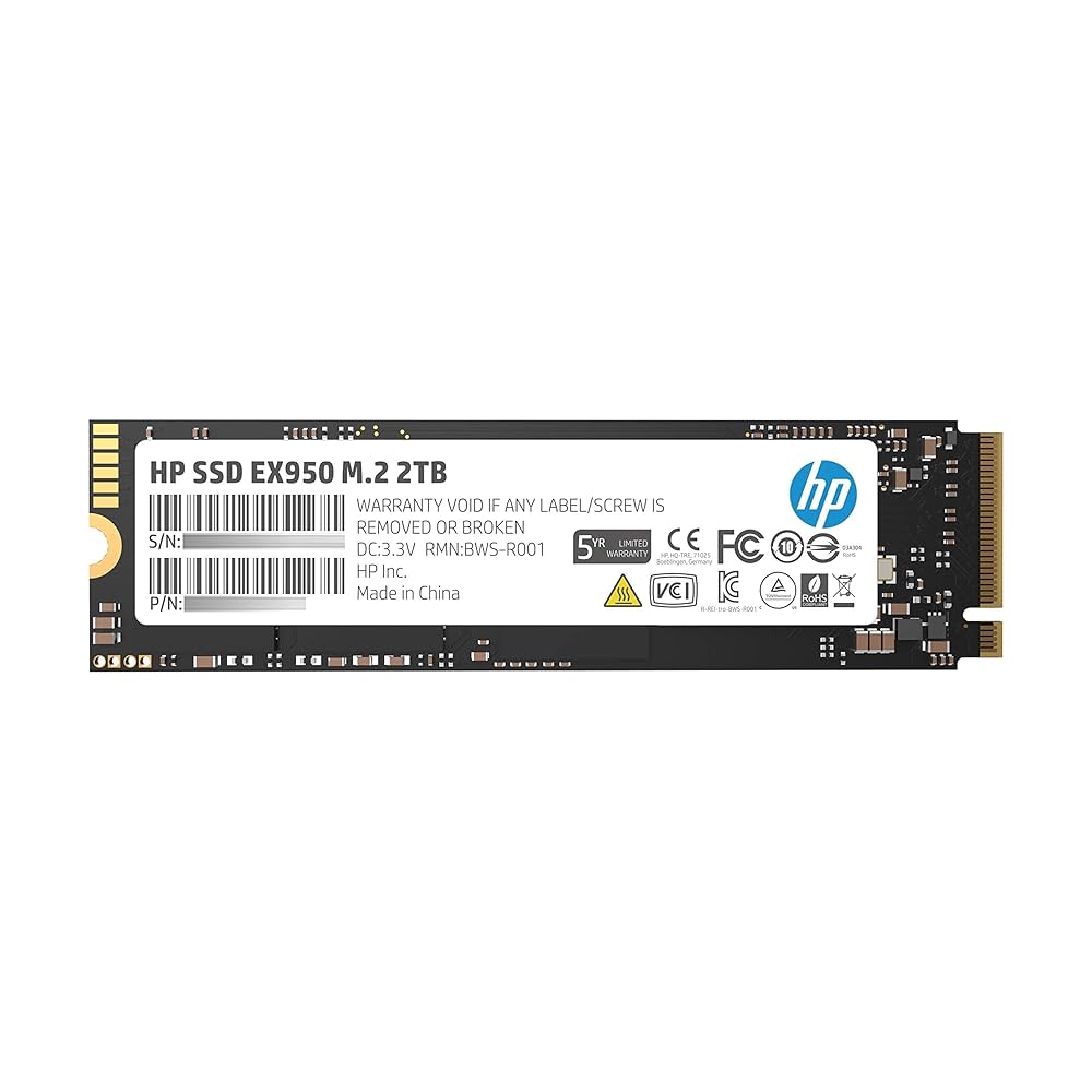 Amazon | HP 2TB SSD M.2 EX950シリーズ PCIe Gen3(8Gb/s)x4