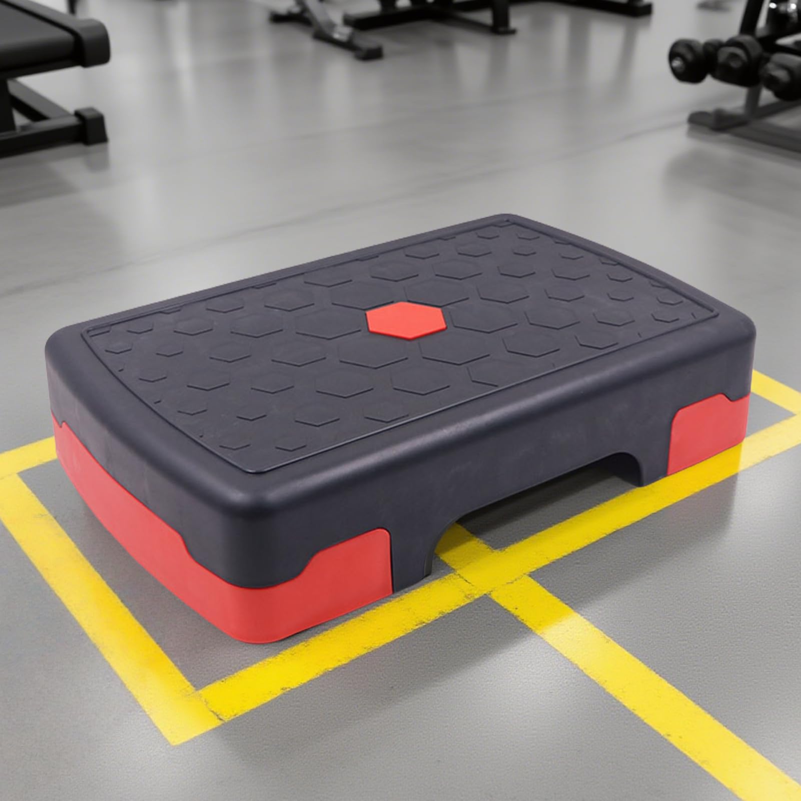 Steppers d'aérobic pour exercice, fitness antidérapant pour façonner le corps, entraînement cardio, gym à domicile, enseignants, adolescents, adultes et personnes âgées, 45 x 30 x 10 cm