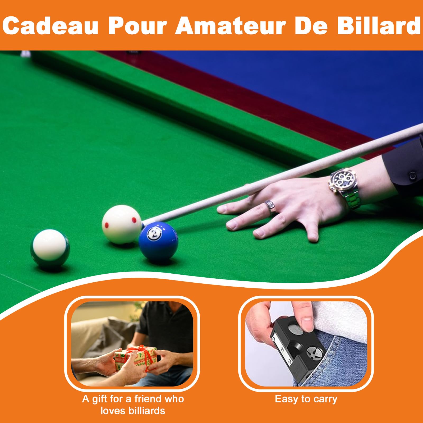 11-in-1 Attrezzo per Punte Stecche da Biliardo, Multifunzione Pool Cue Shaft Smoother and Burnisher Nero - Kit di Manutenzione per Stecche Biliardo con Affilatura ad Arco e Aghi (8x3x3cm, Plastica/Met
