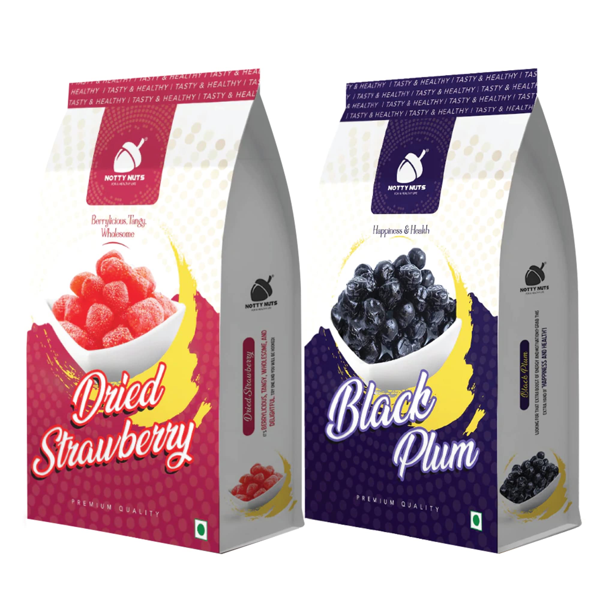 Notty Nuts Strawberry & Black plum Combo pack of 2 500Gm (Each Pack 250gm) (B0BT235TGS) Amazon Price History, Amazon Price Tracker