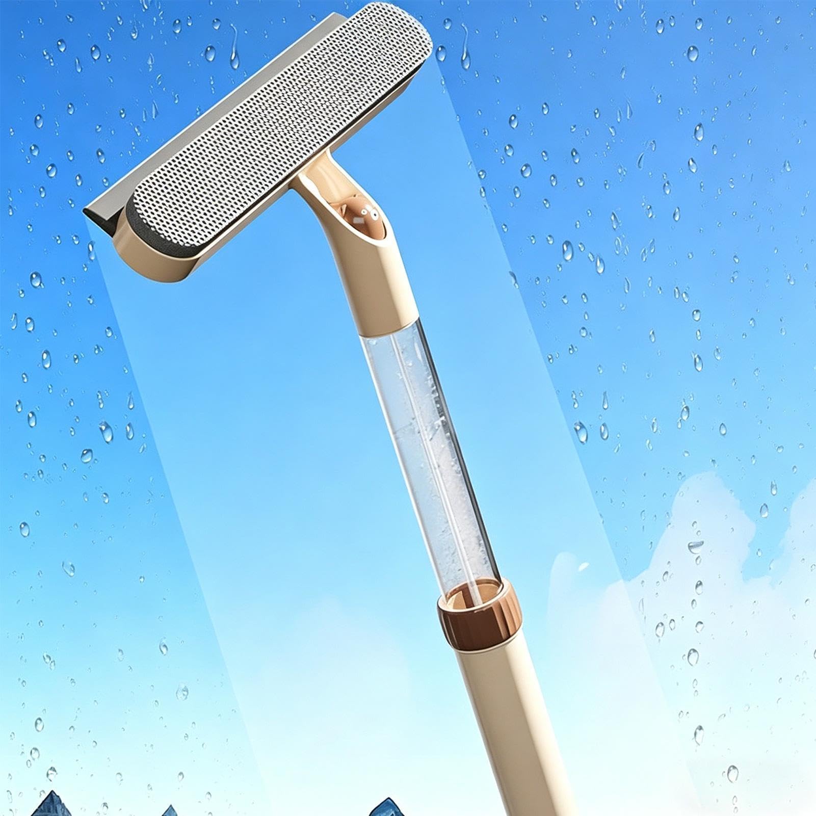 Limpiacristales de mampara de ducha Cepillo extensible quitapolvo | Rasqueta limpia cristales Para en baño, ducha, puertas de vidrio, parabrisas, hogar, dormitorio y coche