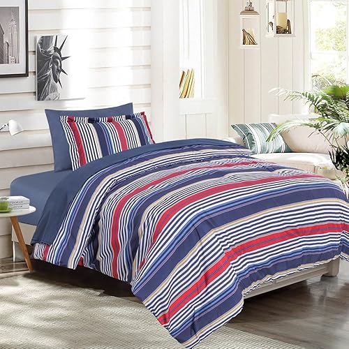 EMME Juego de edredón de 7 piezas, edredón de microfibra con sábanas, juego de ropa de cama ultra suave y cómodo para todas las estaciones, a EMME Juego de edredón de 7 piezas, edredón de microfibra con sábanas, juego de ropa de cama ultra suave y cómodo para todas las estaciones, a