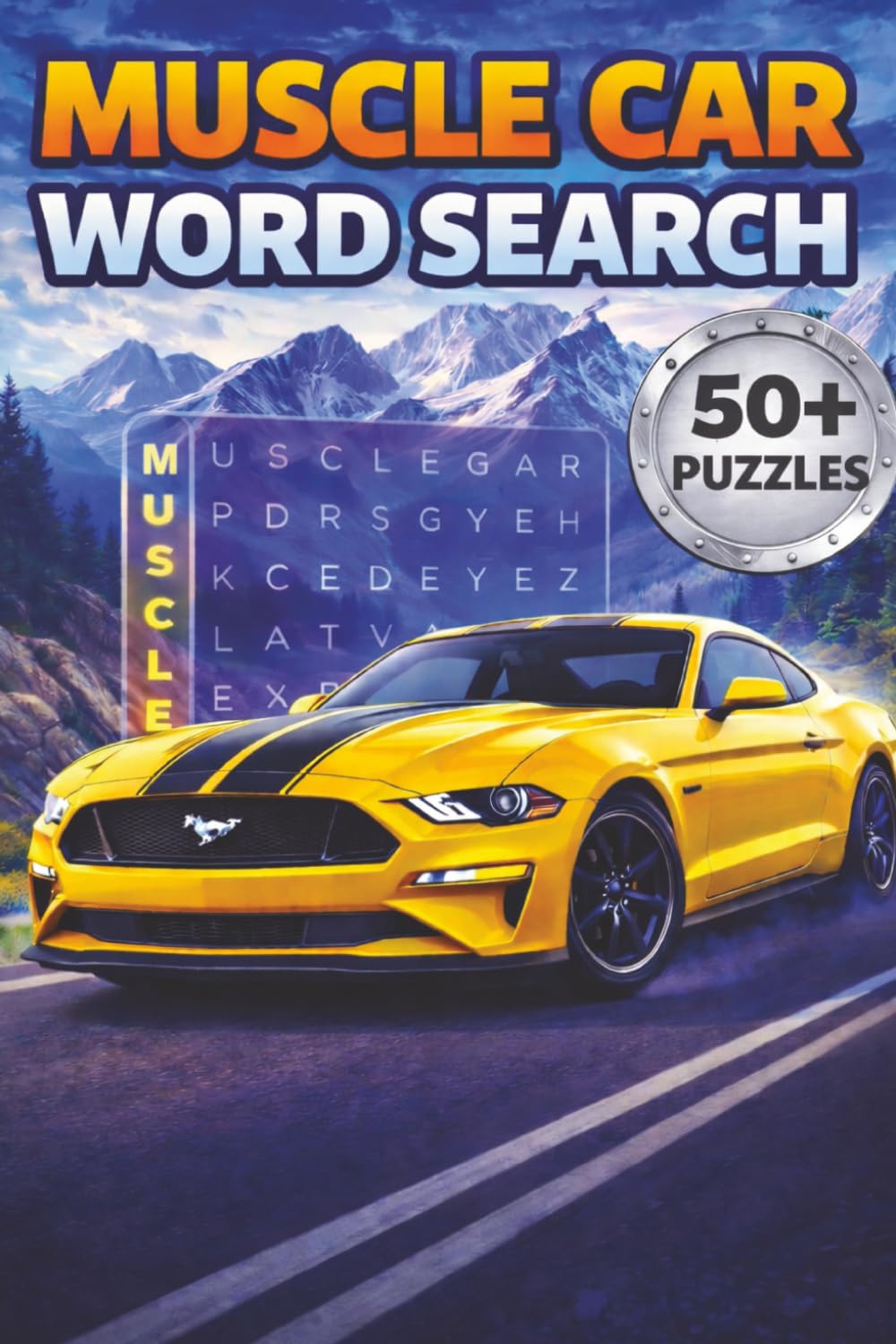 Muscle Cars Word Search: 50+ Easy-to-Read Puzzles for Classic Car Lovers