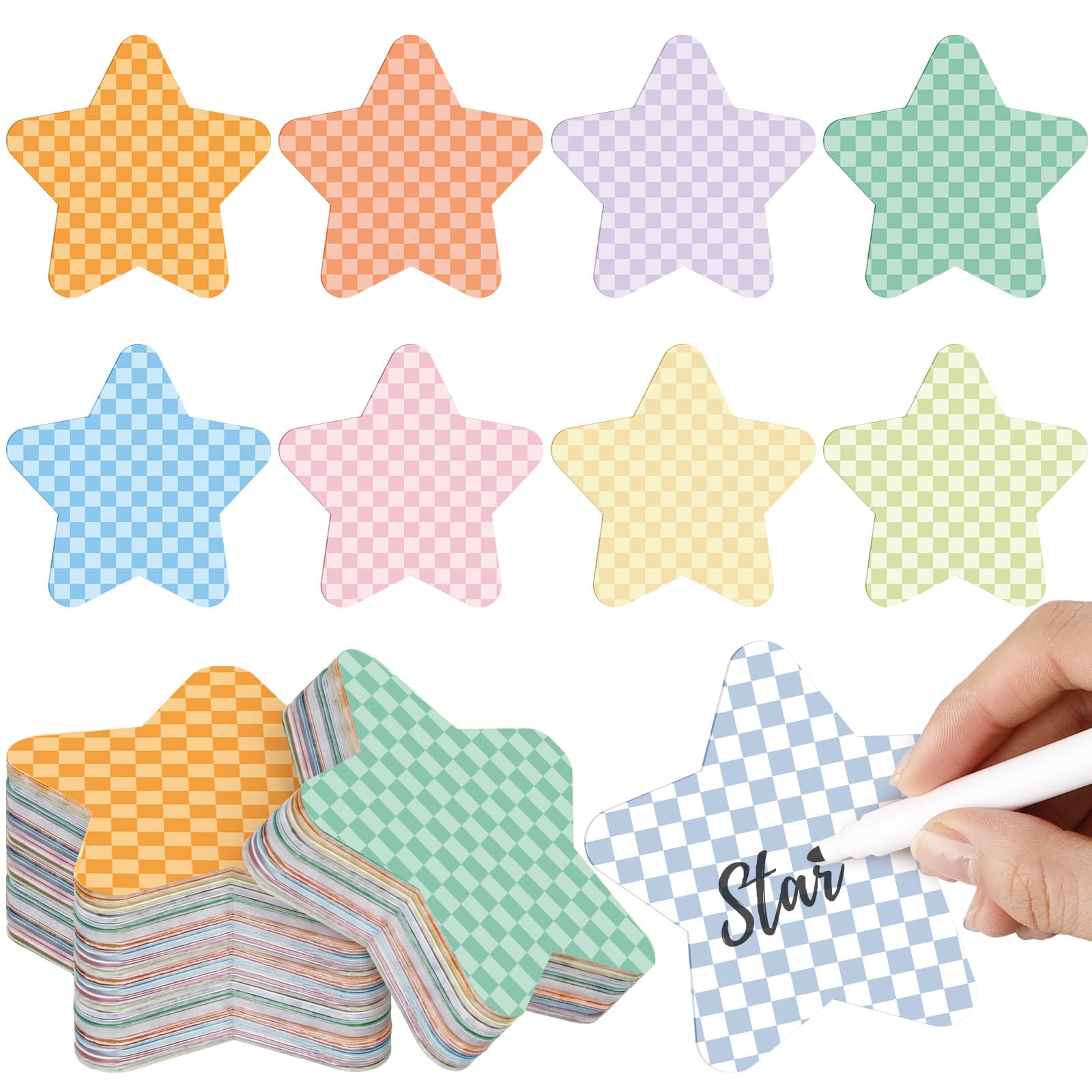 Découpes étoiles pour la classe et le bureau : 108 décorations pastel Fuutreo