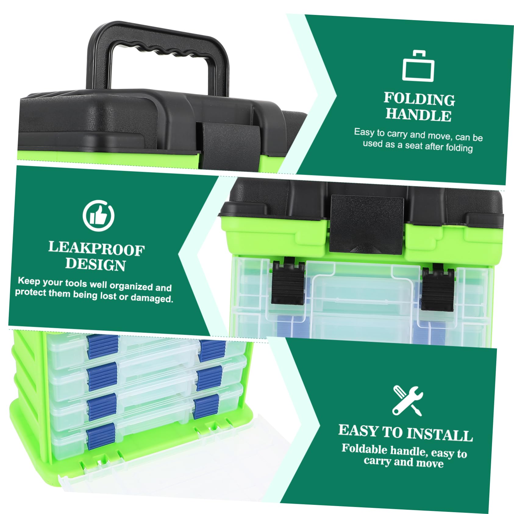 TOYANDONA Boîte de Rangement pour Matériel de Couches avec Siège Boîte à Outils Portable Contenant Accessoires de Fournitures
