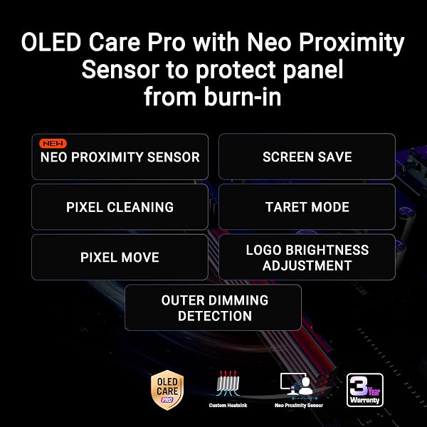 ASUS ROG Strix 27” OLED Gaming Monitor (XG27AQDMGR) - 27-inch (26.5-inch viewable) 1440p TrueBlack Glossy, 240 Hz, Neo Proximity Sensor, OLED Care Pro, ELMB, DisplayWidget Center - 5
