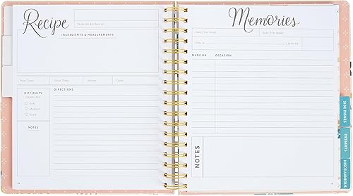 Miniatura 8 de C.R. Gibson, Lily & Val - Diario de cocina vintage para hornear, receta familiar y libro de cocina (QBD-25391)