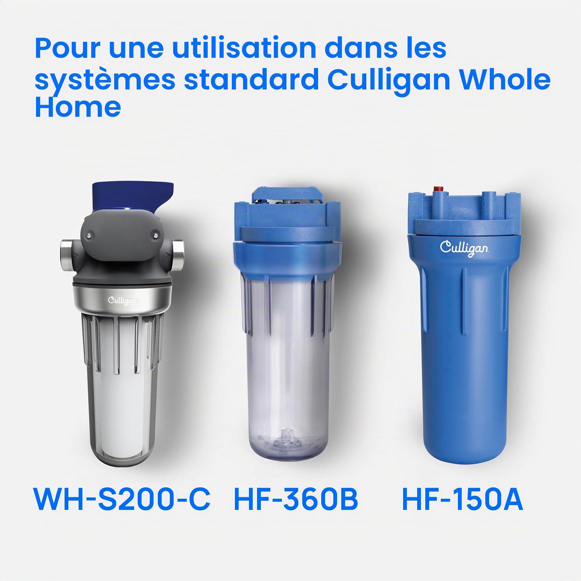 Culligan P5-4PK P5 Lot de 4 filtres à eau de qualité supérieure pour toute la maison, 8 000 gallons, blanc, 4 pièces