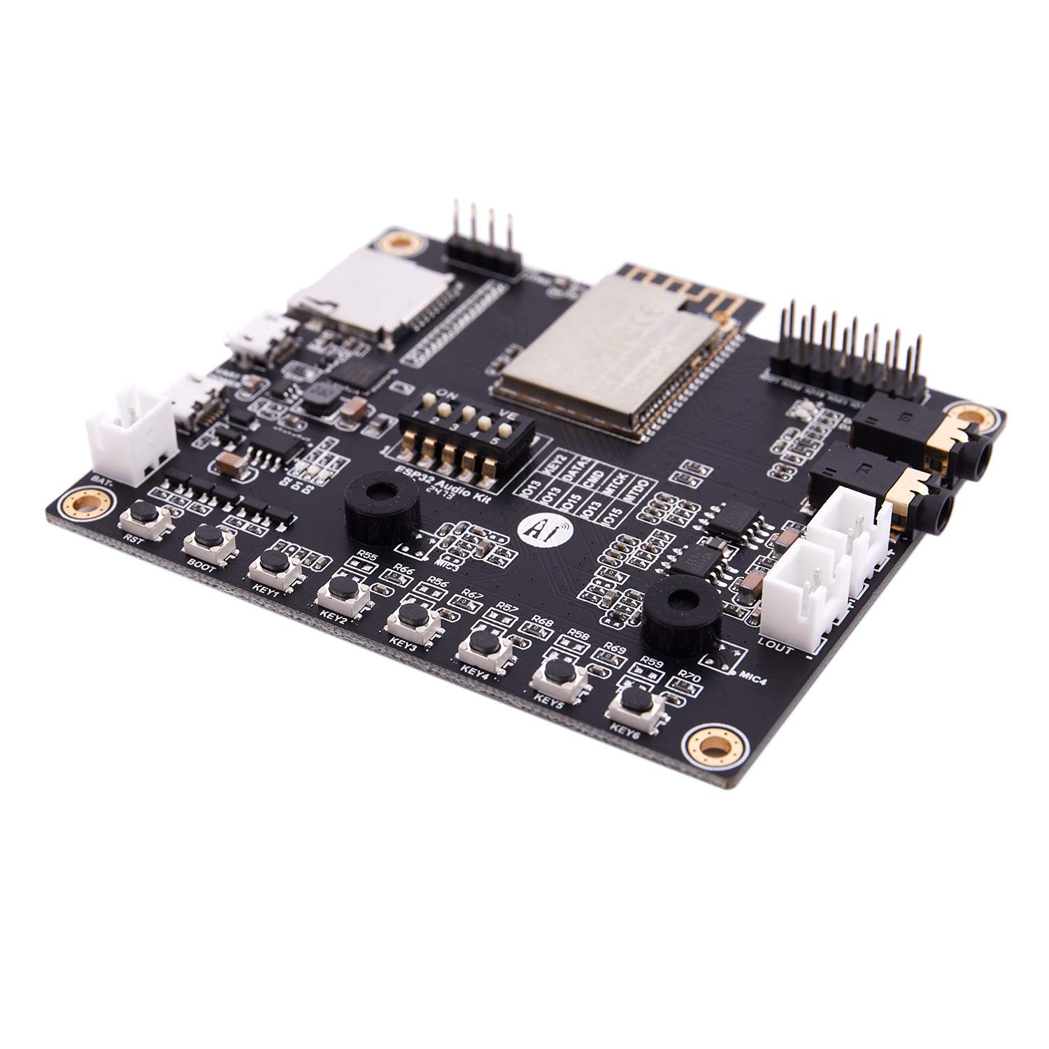Module Bluetooth WiFi Esp32-Aduio-Kit SéRie Esp32 vers WiFi/Carte de DéVeloppement Audio Ad32-Aduio-Kit avec Esp32-A1S