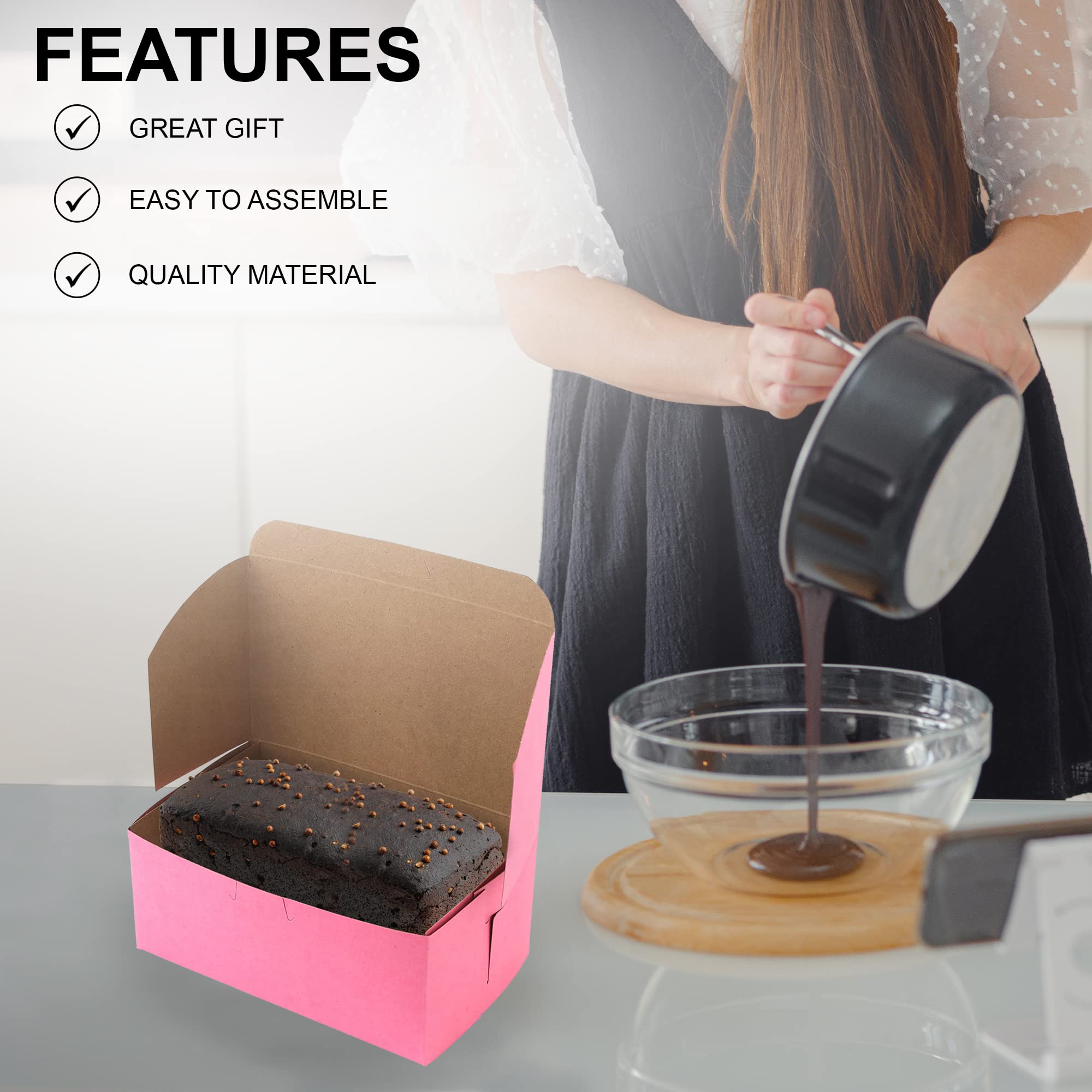 Amazon.com: MT Products Pink Pastry Boxes 8