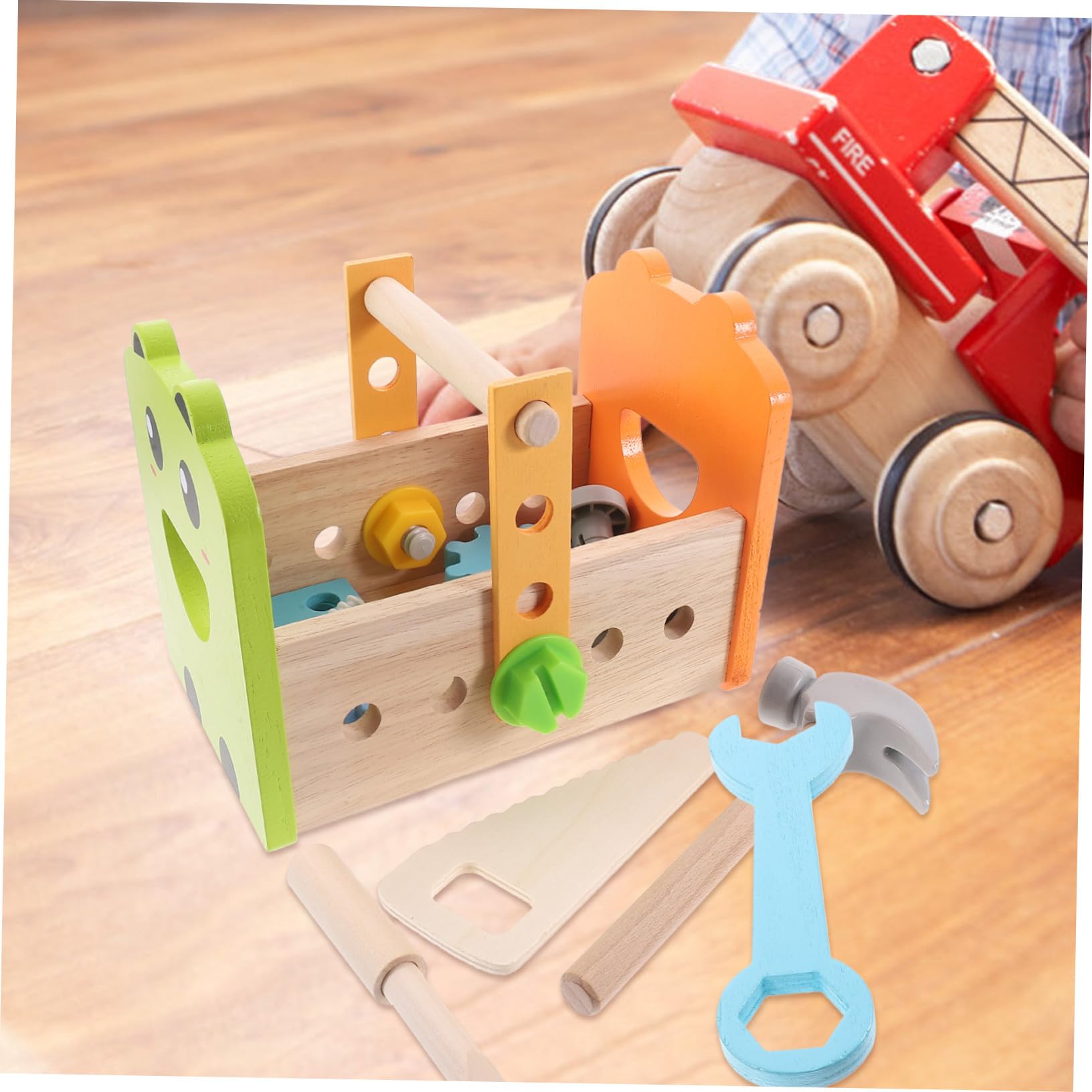 GALPADA Outils pour Tout-Petits Jeu Outils Éducatif Kit pour Jeux Imitation Coffret pour Garçon Fille Jouet Apprentissage