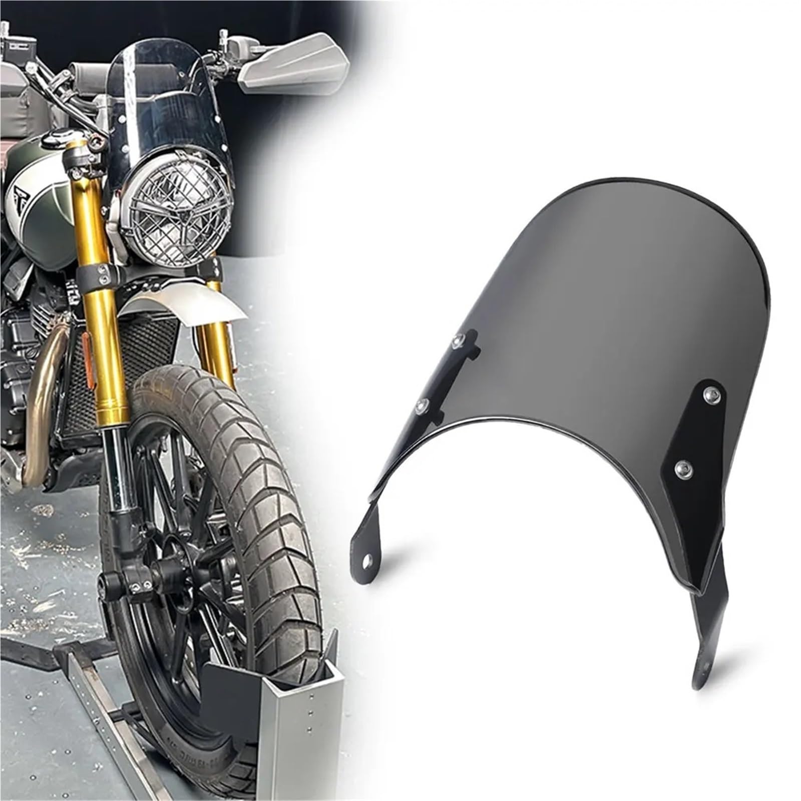 Przednia szyba motocyklowa Szyba przednia motocyklowa pasująca do Speed 400 Scrambler 400X Scrambler400X 2024-2025 deflektor wiatru spojler przepływ powietrza