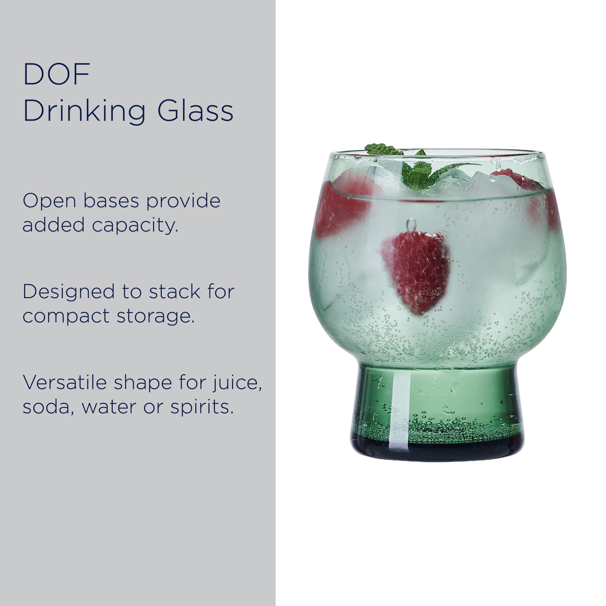 Mikasa Phoebe Glasses - Set of 4 Sage -5