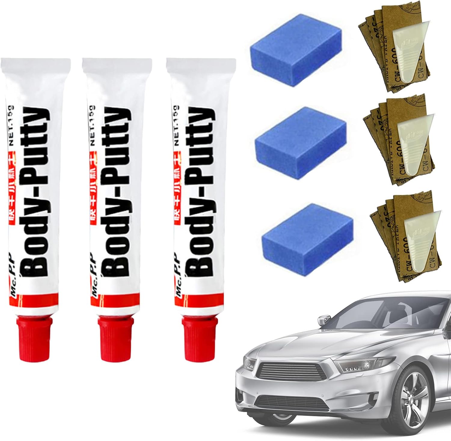 MGICHOOM Car Scratch Remover Kit, Car Paint Scratch Repair Kit, Car