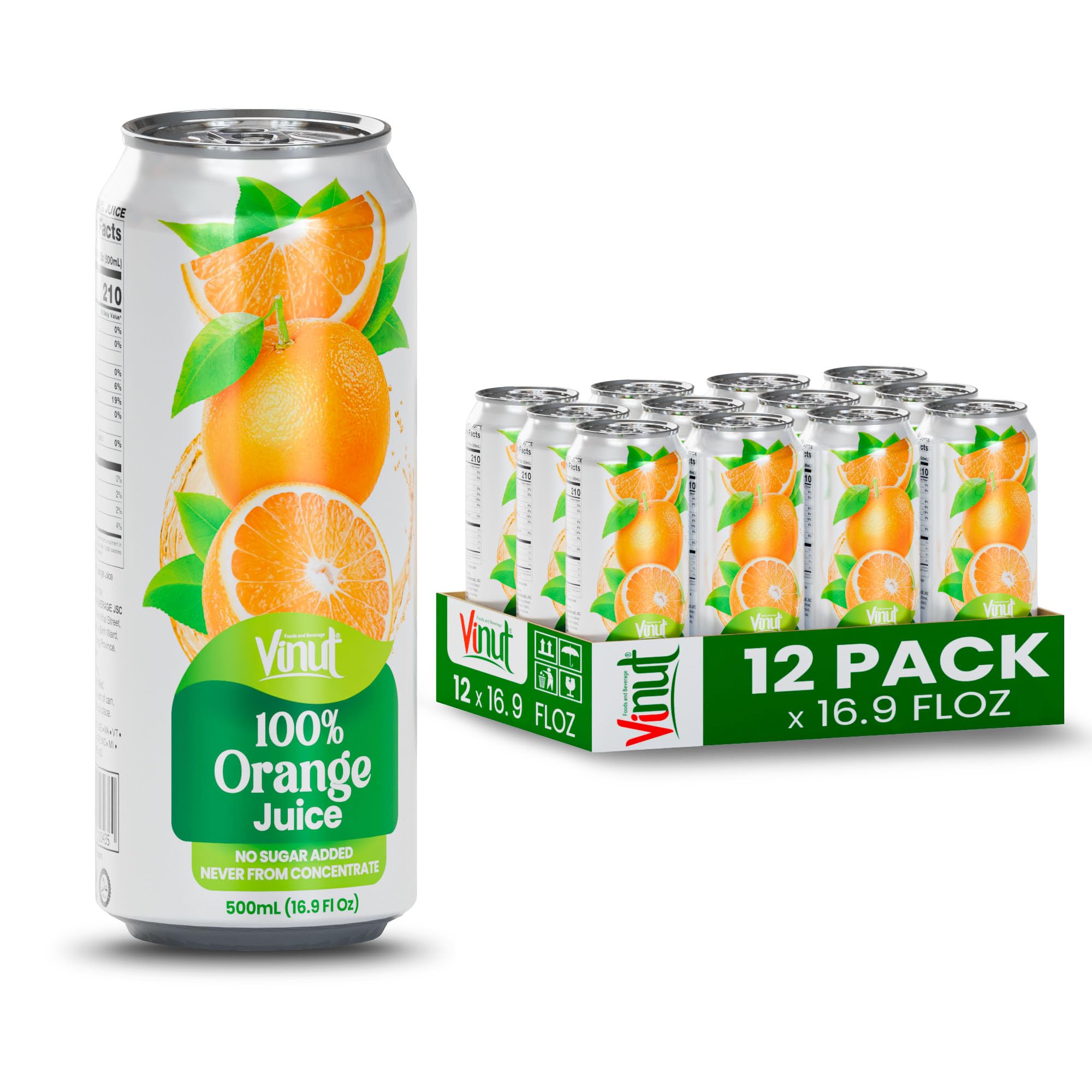 com : VINUT 100% Orange Juice, No Added Sugar, Never From