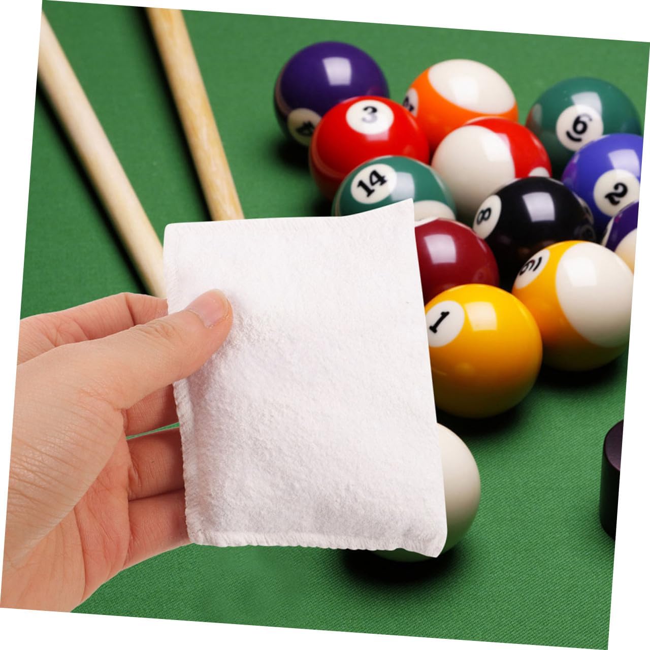 SUPVOX 4pcs Convenient Talcum Powder Bags for Billiards Pool Talc Billiard Talc Dry Hand Powder Pool Table Accessories Enhancer