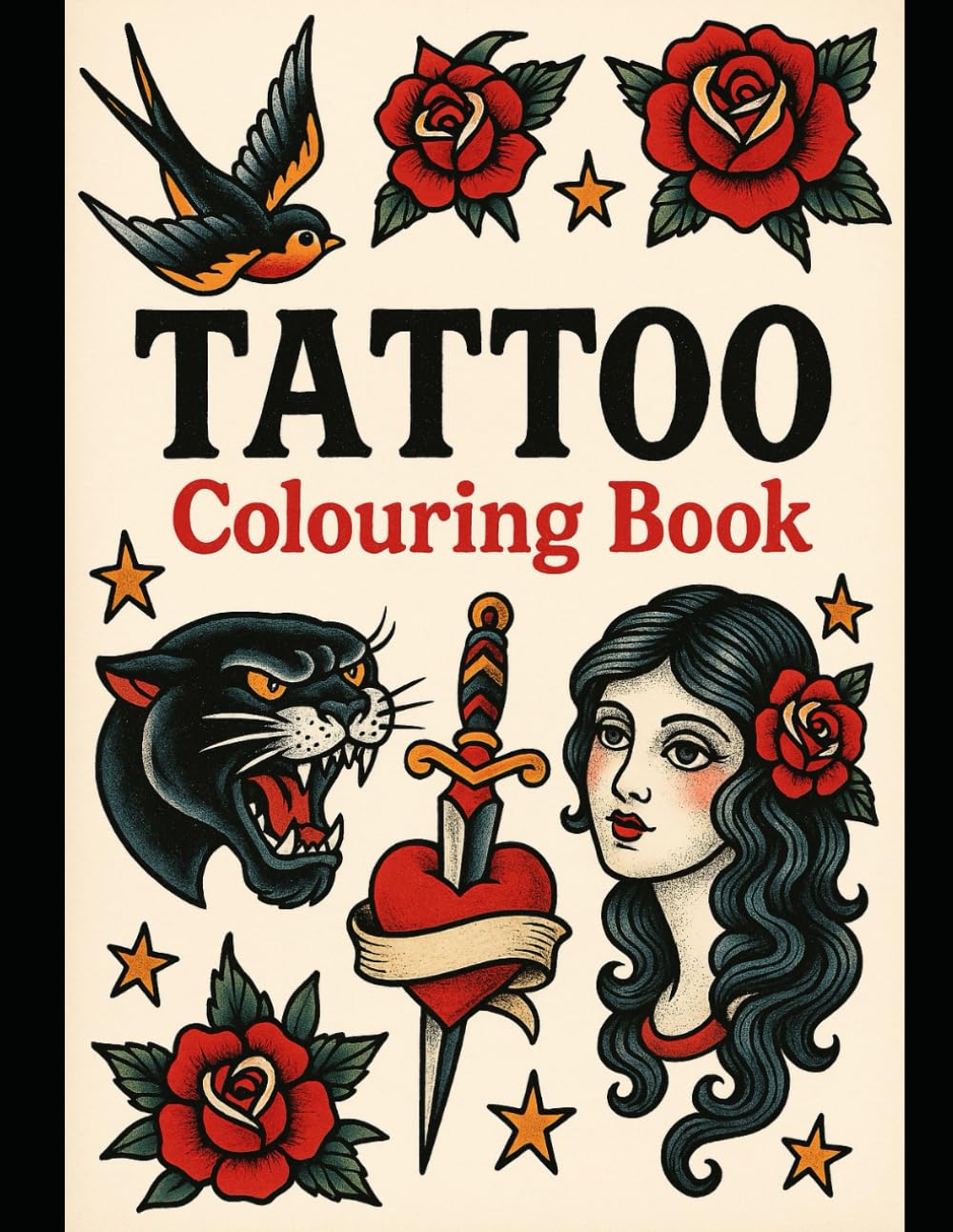 TATTOO COLORING BOOK