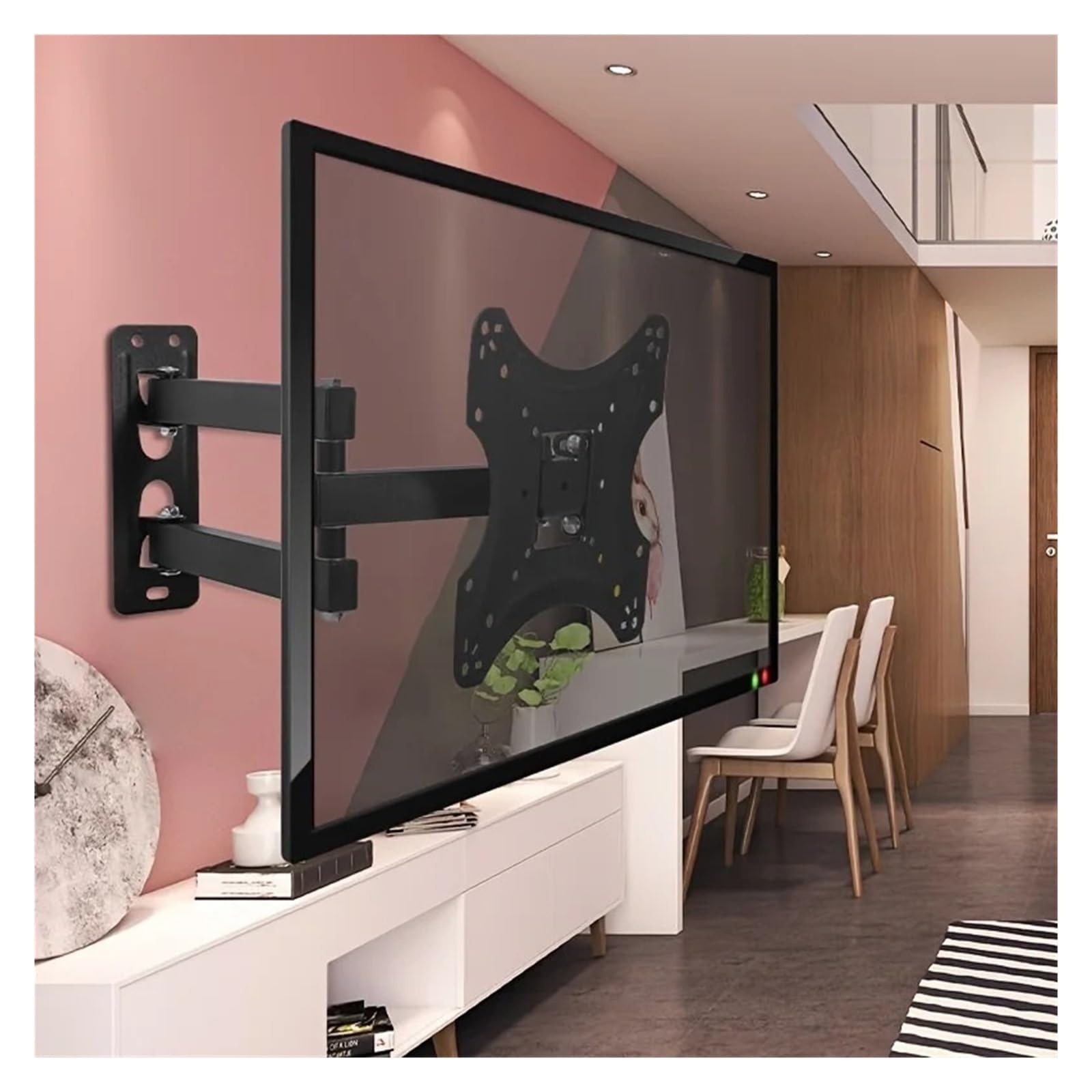 Supporto a parete for TV con braccio lungo da 32-55 pollici | Staffa da parete for monitor LED LCD VESA 400x400 mm con braccio lungo estensibile