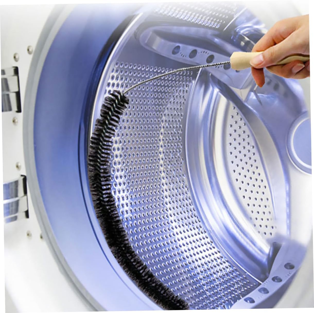 Cabilock Long Dryer Vent Cleaning Brush Flexible Tube with Non Slip Handle for Efficient Washing Machine Refrigerator Coil Hard to Reach Areas Versatile Lint