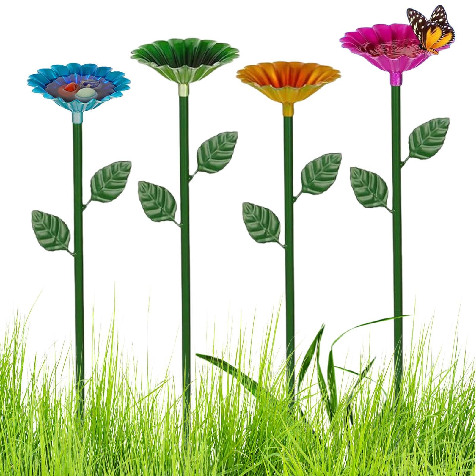 Bee Feeders for Outside - 4X Honeybee Feeders for Outside | Anti-Drowning for Apiary Hydration Backyard Farms Butterfly Habitats