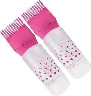 أداة توزيع الشعر البلاستيكية - موزع خفيف الوزن متعدد الألوان لعلاجات الزيوت وأساسيات الصبغة ويناسب يدك بشكل مريح قطعتان.