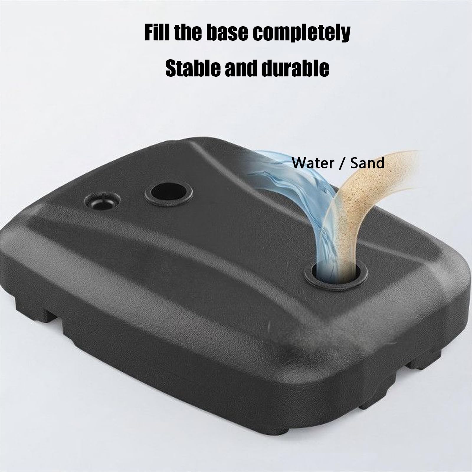 Questa Base per ombrellone da Esterno a Bordo Piscina, Supporto per ombrellone Pesante riempibile Fino a 60 kg, Base