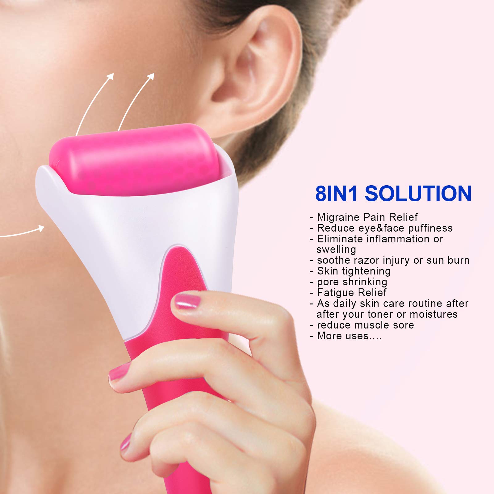 Teenitor Ice Roller for Face Eye Puffiness TMJ Migraine Pain Relief Pore Shrink Skin Care Products - Image 2 thumbnail