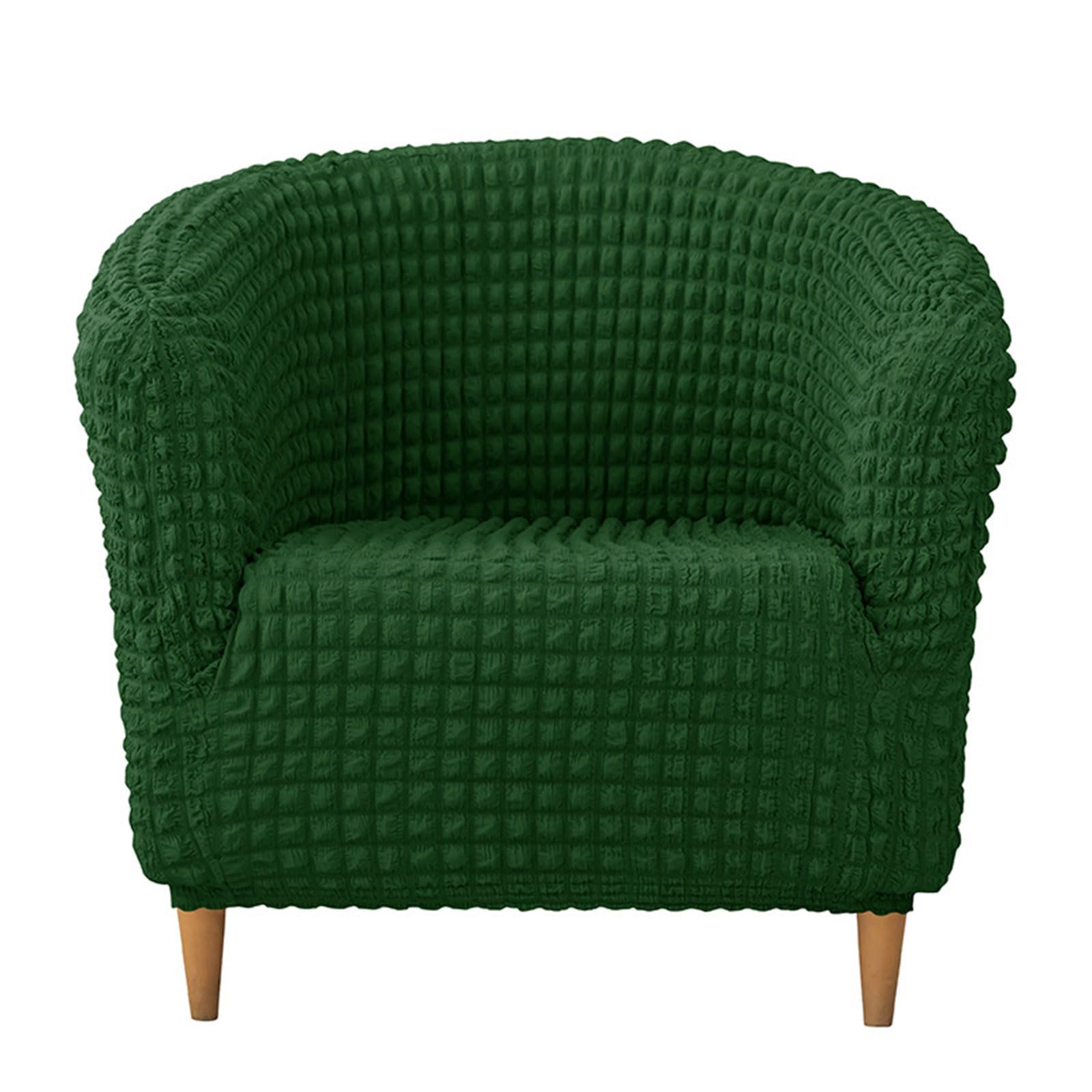 Nucelit Sofa Cover for Dining Room Sofa Seersuckers Textured Protectors with Pleated Skirt for Sectional Couch Thick Couch Cover
