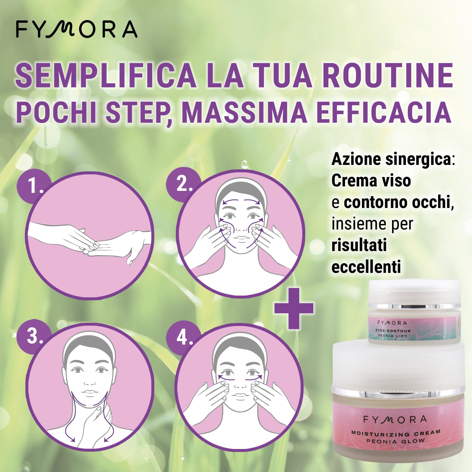 Fymora Crema Facial Hidratante Peonía Glow 50 ml, Crema de Día con Efecto Iluminador y Nutritivo para una Piel Radiante, Ideal para el Cuidado Facial Diario