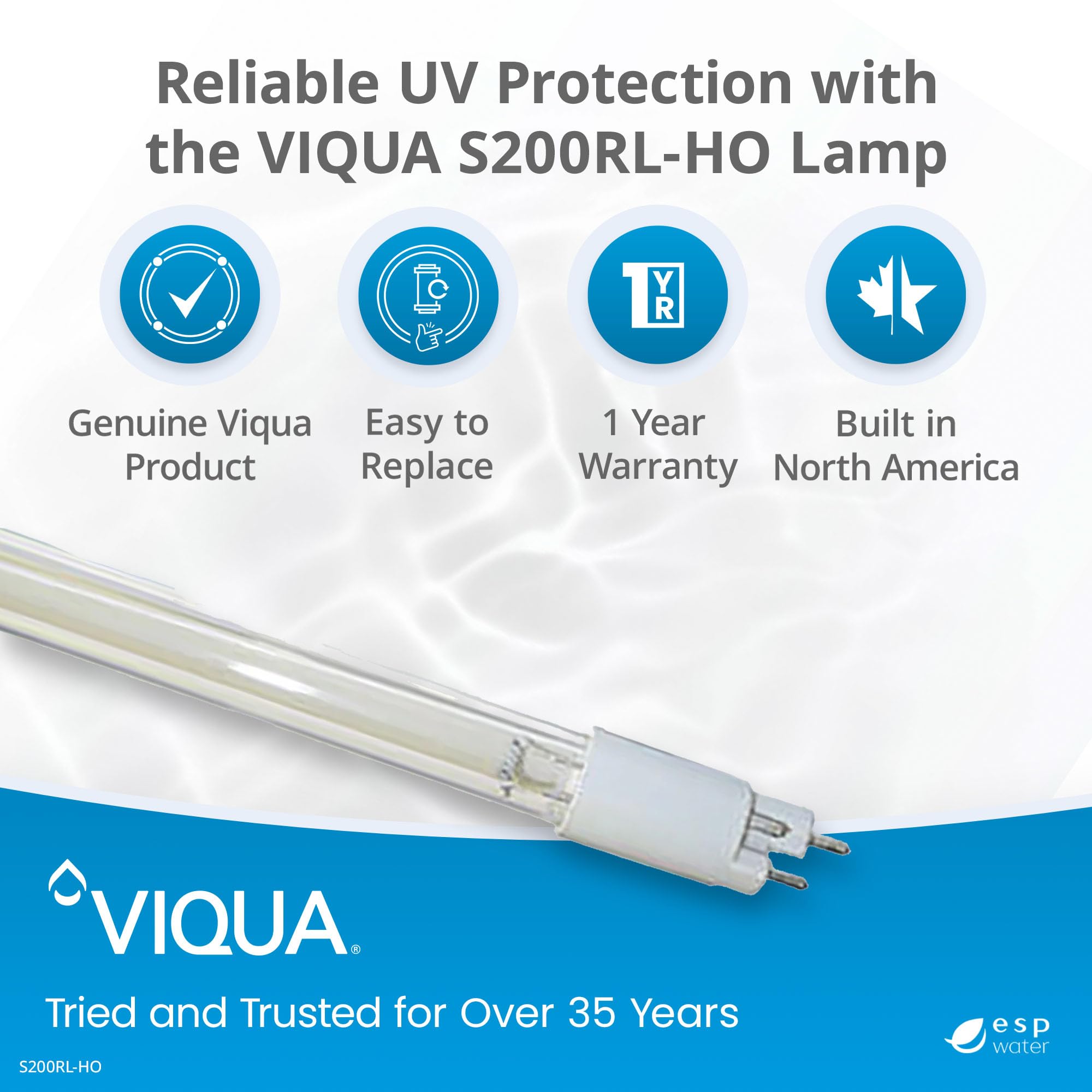 VIQUA S200RL-HO Lampe UV de Rechange VH200