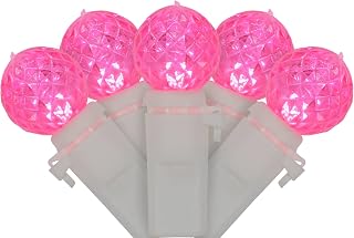 Northlight LED G12 Berry Christmas Lights - Pink - 16' White Wire - 50ct