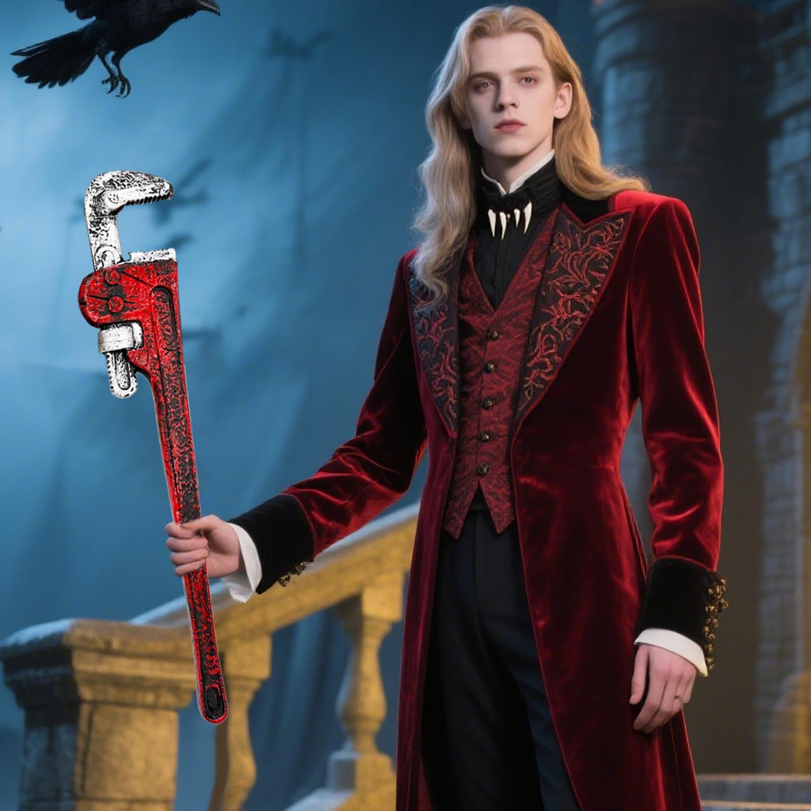 Chiave inglese per cosplay di Halloween, set di strumenti di