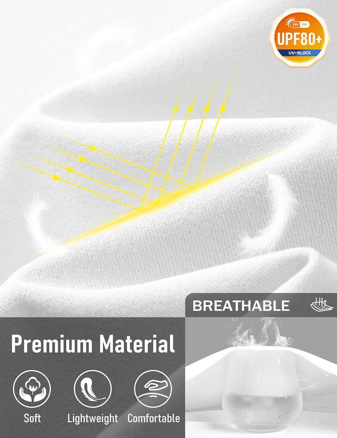 MAGCOMSEN Mens Pocket Tee Shirts UPF 80+ Sun Protection Shirts Lightweight Moisture Wicking Crewneck Casual Summer Tees - Image 5