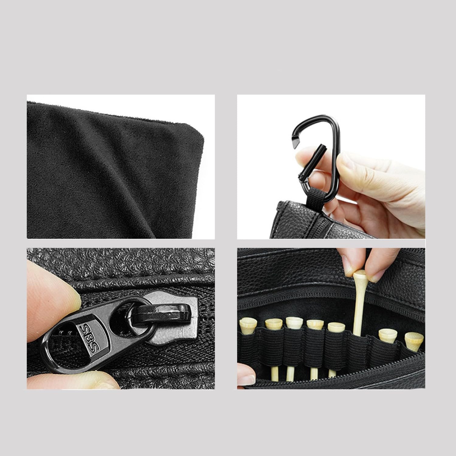 Sacca Portaoggetti per Palline e Maglie da Golf, Borsa Marsupio Unisex Sportivo con Fibbia per Allenamento e Trekking
