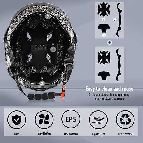 Miniatura 10 de Casco resistente a impactos con ventilación para patineta, patines, longboard, para niños, jóvenes y adultos