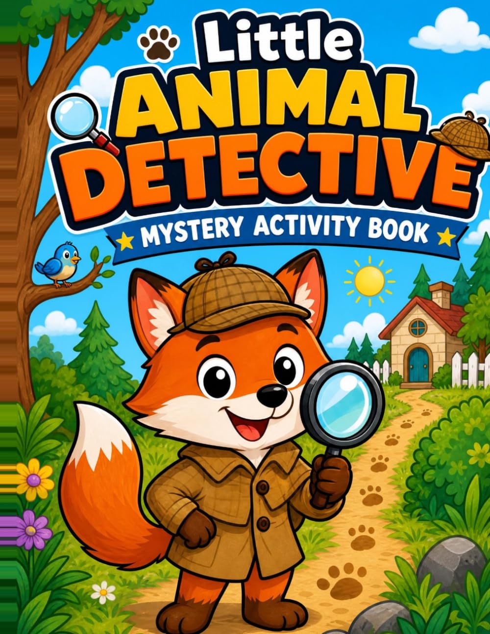 Little Animal Detective: Learn ABCs with Detective Felix!.: Bold and Easy Coloring Pages with Fun Mystery Missions for Ages 3-8 (Little Animal Detective Mystery Activity Book)