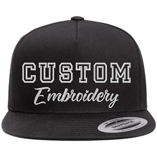 Custom Embroidered Cap Personalized Text Logo Adjustable Hat - Amazon product rated Grade A