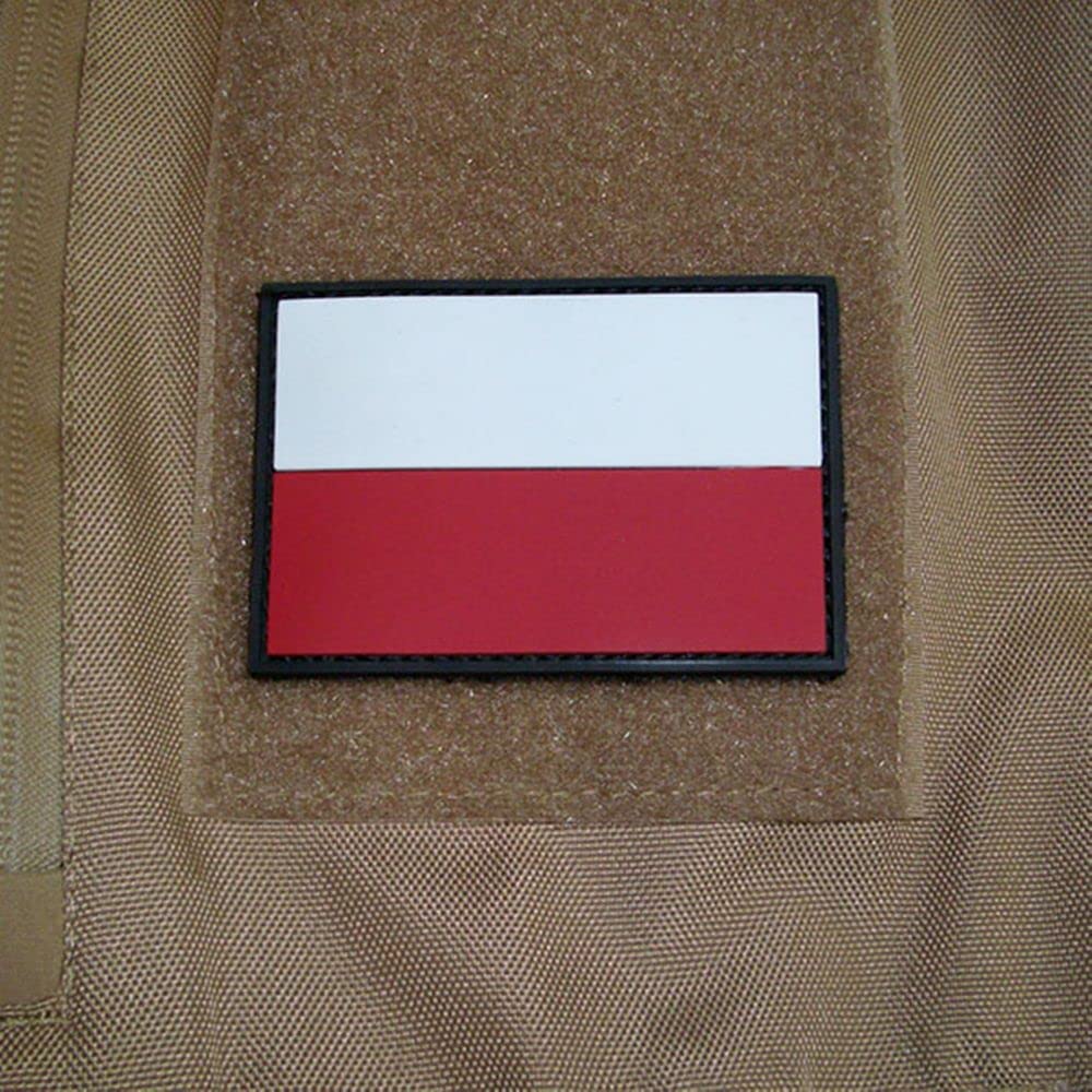 Copytec polski flaga polski odznaka Airsoft Wojsko Polska 3D gumowa naszywka 5x8cm #17047