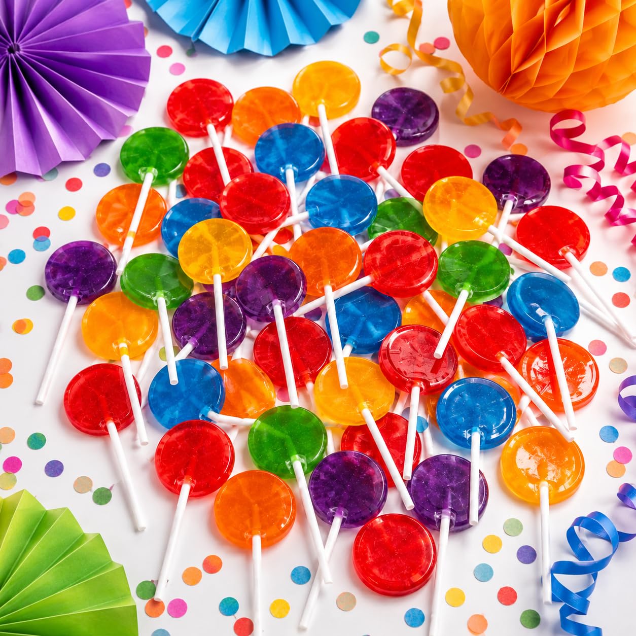 Sherwood Fruit Lollipops Box of 5 lb Assorted 8 - 10 Flavors