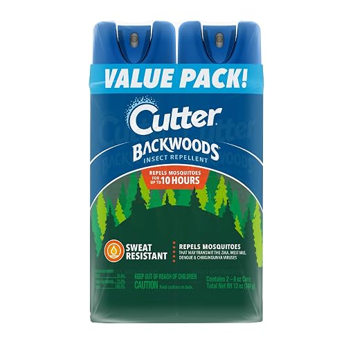 Cutter Backwoods Mosquito and Insect Repellent 6 Ounces, 2 Pack