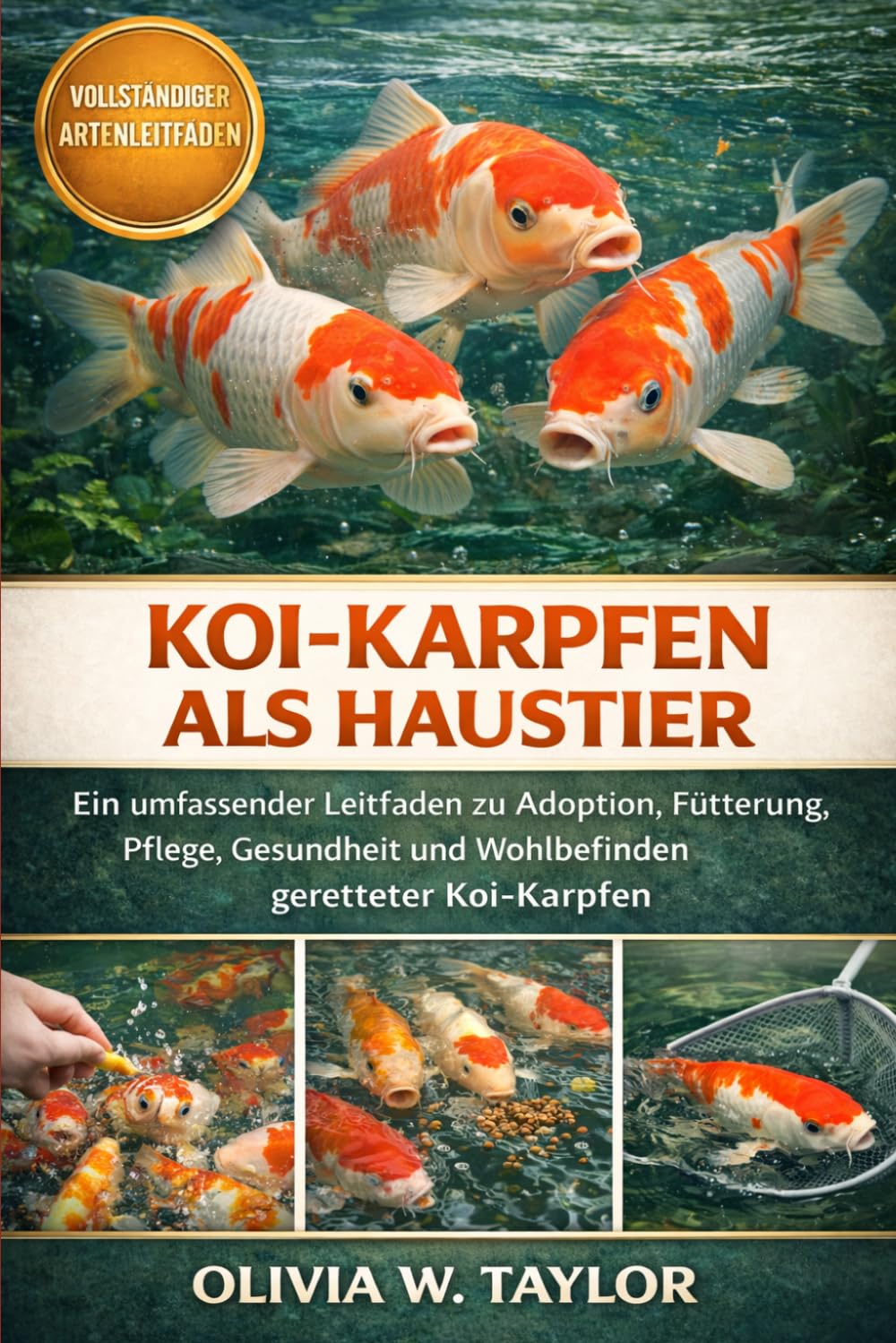 KOI-KARPFEN ALS HAUSTIER: Ein umfassender Leitfaden zu Adoption, Fütterung, Pflege, Gesundheit und Wohlbefinden geretteter Koi-Karpfen
