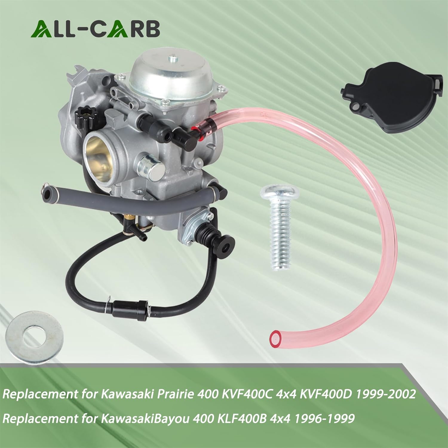 ALL-CARB Carburetor Replacement for Kawasaki Prairie 400 KVF400C KVF400D Bayou 400 KLF400B 4x4