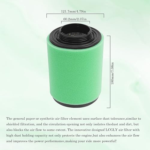 Miniatura 2 de Filtro de aire 707800371 compatible con Can-Am OutlanderOutlander L Max 450 500 570 650 800R 1000R Renegade 500 570 850 800R 4×4 6×6 2012-2018