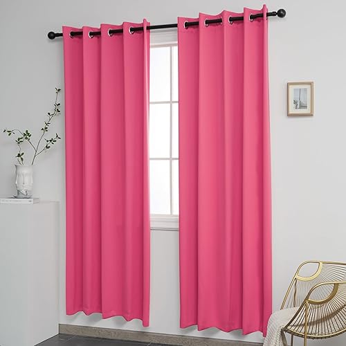 Miniatura 2 de YGO Cortinas extra anchas para ventanas de sala de estar, cortinas de oscurecimiento con ojales en la parte superior, para dormitorio, 2 paneles,