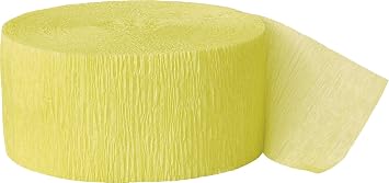 Unique Industries 6306 party decoration, 81ft, Canary Yellow