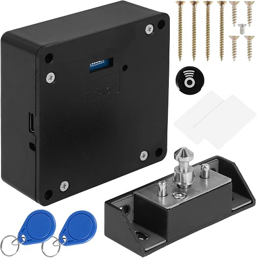 Cabinet Lock Hidden RFID Lock Magnetic Lock Electric with 2 RFID Cards ...
