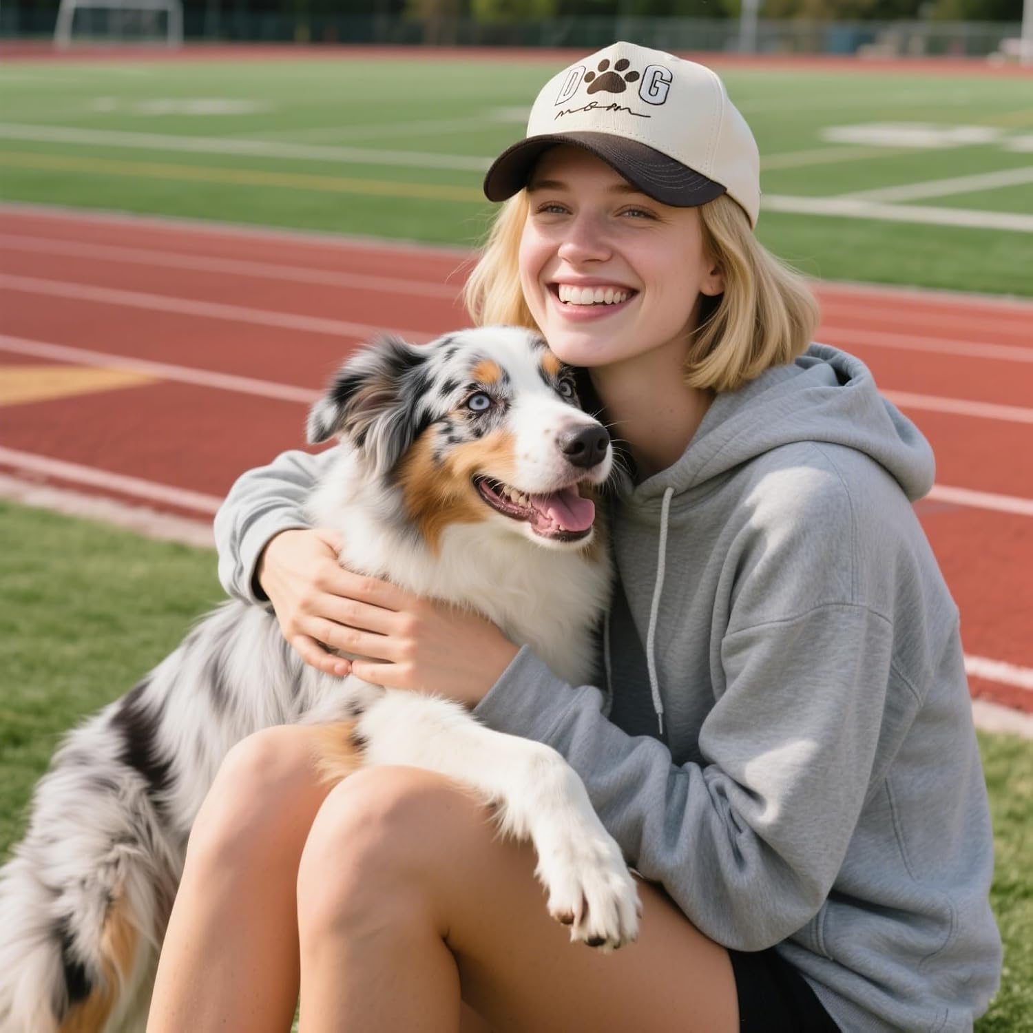 Waldeal Women's Embroidered Dog Mom Hat, Dog Mom Gifts for Women, Adjustable Two-Tone Baseball Cap - Image 5