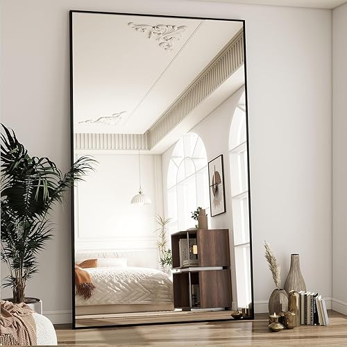 Vista 25 de BEAUTYPEAK Espejo de longitud completa, 71 x 26 pulgadas, para colocar de pie, colgar o apoyarse contra la pared, espejo para vestidor de cuerpo