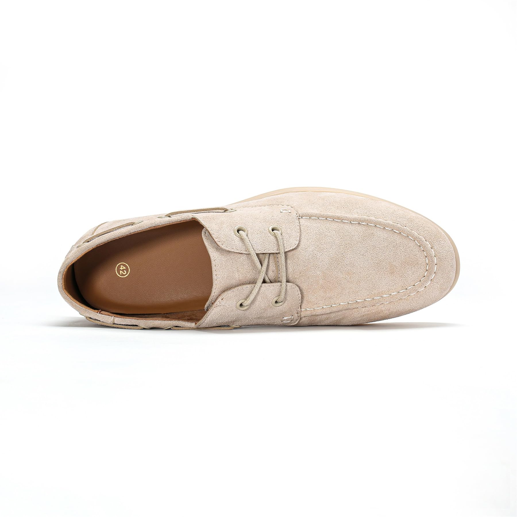 Allthemen Scarpe da Barca Uomo Casual Mocassini Classic Boat con Lacci Sneker Scamosciato Morbido Leggero