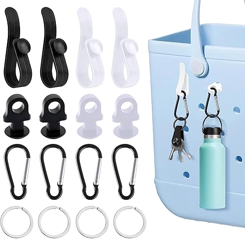 12 ganchos compatibles con bolsas de pantano, accesorios para bolsas Bogg, accesorios para bolsa Bogg, accesorios para organizar accesorios, bolsa